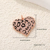 Copper Inlaid Zircon Heartshaped Love Necklace Pendant And Diy Bracelet Accessories With Sweet Style