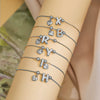 Copper Inlaid Zircon Love Letter Adjustable Pull Bracelet With Letter Pattern Niche Personality Hand Jewelry
