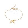 Copper Inlaid Zircon Love Letter Adjustable Pull Bracelet With Letter Pattern Niche Personality Hand Jewelry