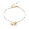 Copper Inlaid Zircon Love Letter Adjustable Pull Bracelet With Letter Pattern Niche Personality Hand Jewelry