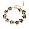 Copper Inlaid Zircon Snake Leopard Star Shaped Heart Geometric Personalized Hiphop Dripping Oil Bracelet For Women