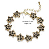 Copper Inlaid Zircon Snake Leopard Star Shaped Heart Geometric Personalized Hiphop Dripping Oil Bracelet For Women