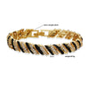 Copper Inlaid Zircon Snake Leopard Star Shaped Heart Geometric Personalized Hiphop Dripping Oil Bracelet For Women