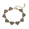 Copper Inlaid Zircon Snake Leopard Star Shaped Heart Geometric Personalized Hiphop Dripping Oil Bracelet For Women