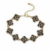 Copper Inlaid Zircon Snake Leopard Star Shaped Heart Geometric Personalized Hiphop Dripping Oil Bracelet For Women