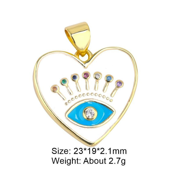 Copper Inlaid Zircon Totem Jewelry Accessories With Electroplating Earrings Necklace Bracelet Anklet Keychain