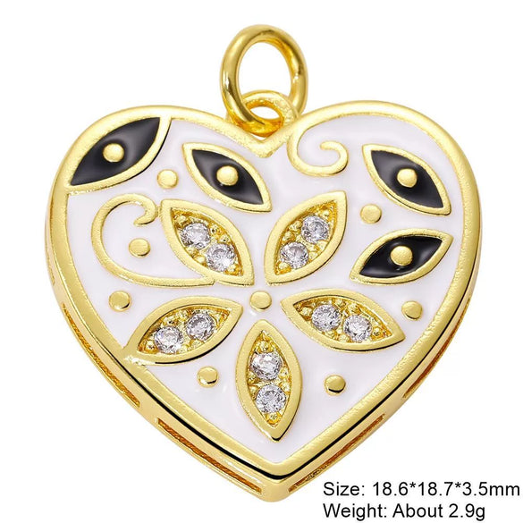Copper Inlaid Zircon Totem Jewelry Accessories With Electroplating Earrings Necklace Bracelet Anklet Keychain