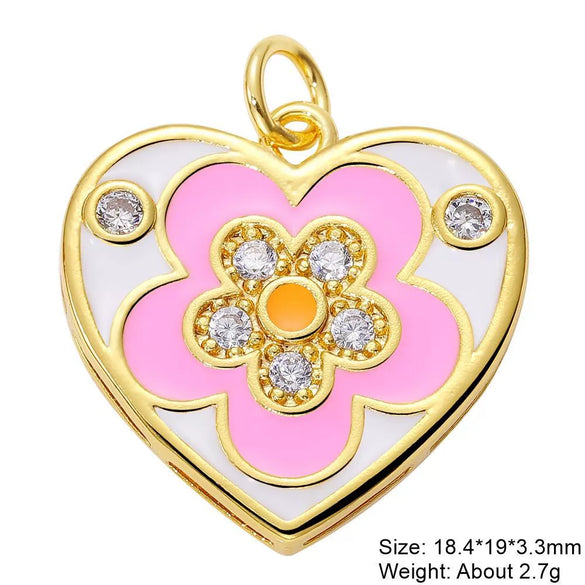 Copper Inlaid Zircon Totem Jewelry Accessories With Electroplating Earrings Necklace Bracelet Anklet Keychain