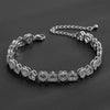 Copper Inlaid Zircon Water Drop Open Ring Bracelet Light Luxury Electroplating Jewelry For Women