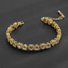 Copper Inlaid Zircon Water Drop Open Ring Bracelet Light Luxury Electroplating Jewelry For Women