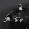 Copper Inlaid Zircon Water Drop Open Ring Bracelet Light Luxury Electroplating Jewelry For Women