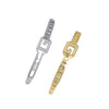 Copper Inlaid Zirconium Geometric Simple Style Electroplating Bracelet For Women