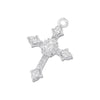 Copper Inlay Colored Diamond Cross Jewelry Pendant With Geometric Pattern And Personality Style