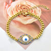 Copper Inlay Devil'S Eye Zircon Bracelets