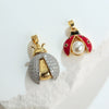 Copper Insect Microinlaid Electroplated Necklace Pendant Earrings Bracelet Accessories