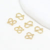 Copper Jewelry Accessories 18K Goldplated Handmade Versatile Bracelet Necklace Ending Connector With Buckle
