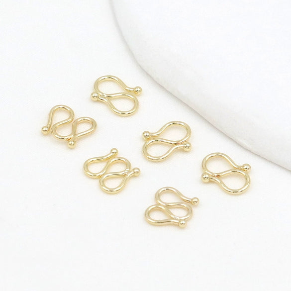 Copper Jewelry Accessories 18K Goldplated Handmade Versatile Bracelet Necklace Ending Connector With Buckle