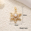 Copper Jewelry Accessories Mini Christmas Pendant With Dripping Oil Elk Snowman Bell And Flower Cartoon Characters