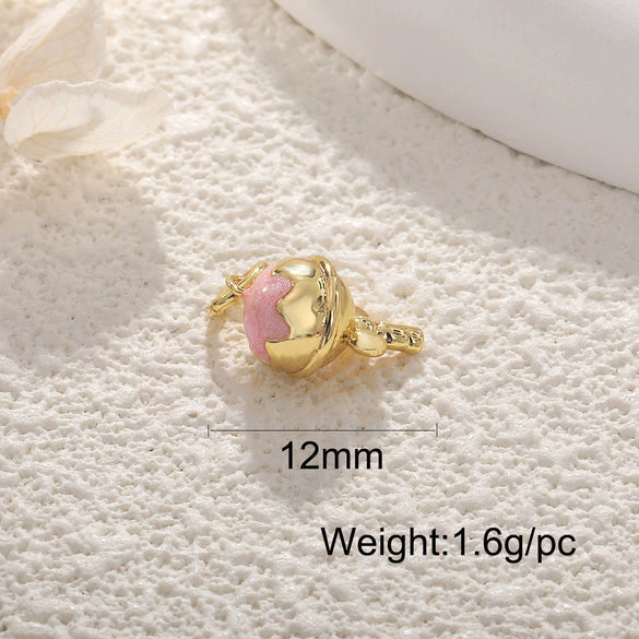 Copper Jewelry Accessories Pendant Exquisite Oil Dripping Candy Cake Dessert Donut Ice Cream Mushroom Shaped Electroplated