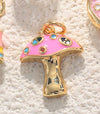Copper Jewelry Accessories Pendant Exquisite Oil Dripping Candy Cake Dessert Donut Ice Cream Mushroom Shaped Electroplated