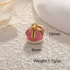 Copper Jewelry Accessories Pendant Exquisite Oil Dripping Candy Cake Dessert Donut Ice Cream Mushroom Shaped Electroplated