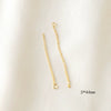 Copper Jewelry Accessories With Gold Peas Tassel Pendant And Double Hanging Chain Electroplated
