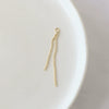 Copper Jewelry Accessories With Gold Peas Tassel Pendant And Double Hanging Chain Electroplated