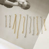 Copper Jewelry Accessories With Gold Peas Tassel Pendant And Double Hanging Chain Electroplated