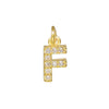 Copper Jewelry Accessories With Goldplated Electroplating Micro Inlaid Zircon And Letter Design