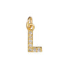 Copper Jewelry Accessories With Goldplated Electroplating Micro Inlaid Zircon And Letter Design