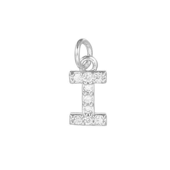Copper Jewelry Accessories With Goldplated Electroplating Micro Inlaid Zircon And Letter Design