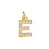 Copper Jewelry Accessories With Goldplated Electroplating Micro Inlaid Zircon And Letter Design