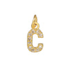 Copper Jewelry Accessories With Goldplated Electroplating Micro Inlaid Zircon And Letter Design