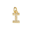Copper Jewelry Accessories With Goldplated Electroplating Micro Inlaid Zircon And Letter Design