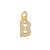 Copper Jewelry Accessories With Goldplated Electroplating Micro Inlaid Zircon And Letter Design