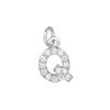 Copper Jewelry Accessories With Goldplated Electroplating Micro Inlaid Zircon And Letter Design