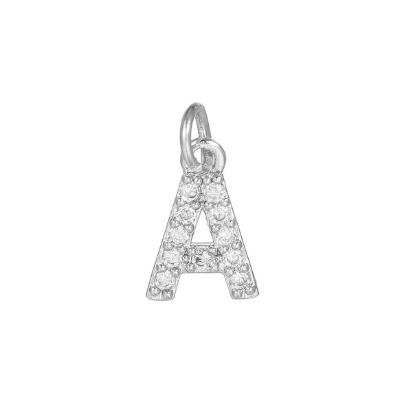 Copper Jewelry Accessories With Goldplated Electroplating Micro Inlaid Zircon And Letter Design
