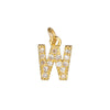 Copper Jewelry Accessories With Goldplated Electroplating Micro Inlaid Zircon And Letter Design