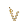 Copper Jewelry Accessories With Goldplated Electroplating Micro Inlaid Zircon And Letter Design