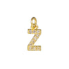 Copper Jewelry Accessories With Goldplated Electroplating Micro Inlaid Zircon And Letter Design