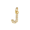 Copper Jewelry Accessories With Goldplated Electroplating Micro Inlaid Zircon And Letter Design