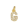 Copper Jewelry Accessories With Goldplated Electroplating Micro Inlaid Zircon And Letter Design