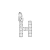 Copper Jewelry Accessories With Goldplated Electroplating Micro Inlaid Zircon And Letter Design
