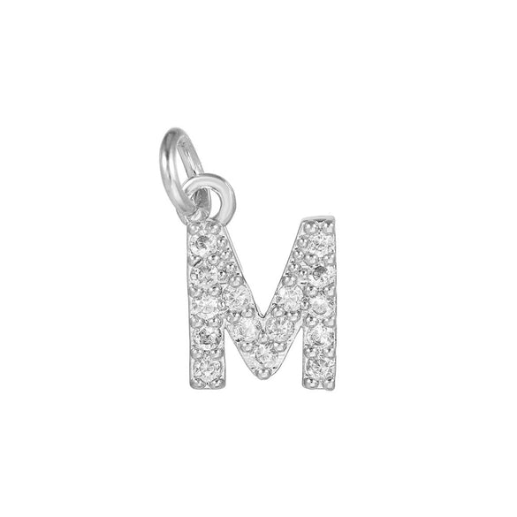 Copper Jewelry Accessories With Goldplated Electroplating Micro Inlaid Zircon And Letter Design