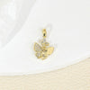Copper Jewelry Accessories With Zircon Butterfly Pendant Inlaid Stone Electroplated Cartoon And Animal Style