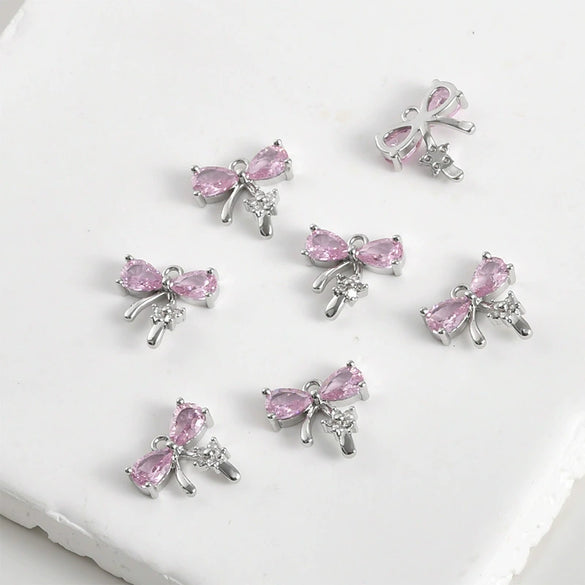 Copper Jewelry Electroplated Butterfly Flower Pendant Bracelet Necklace Earrings Accessories