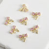 Copper Jewelry Electroplated Butterfly Flower Pendant Bracelet Necklace Earrings Accessories