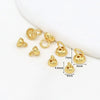 Copper Jewelry Electroplating Versatile Colorretaining Pearl Cap Closing Button For Bracelet Necklace Connection