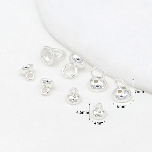 Copper Jewelry Electroplating Versatile Colorretaining Pearl Cap Closing Button For Bracelet Necklace Connection