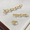 Copper Jewelry Line Pattern Ushaped Chain Electroplated Pearl Beaded Accessories